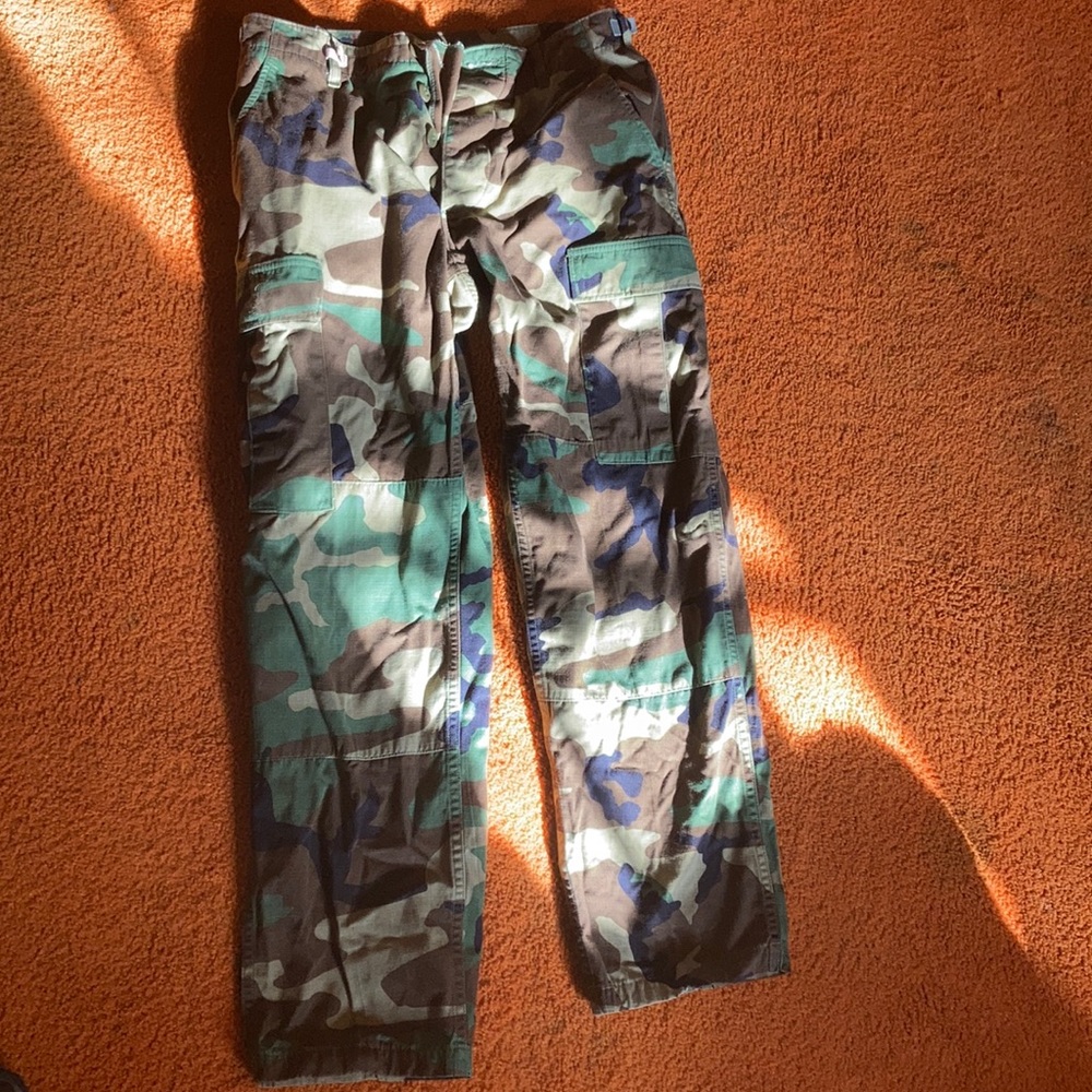 Vintage cargo pants; military combat